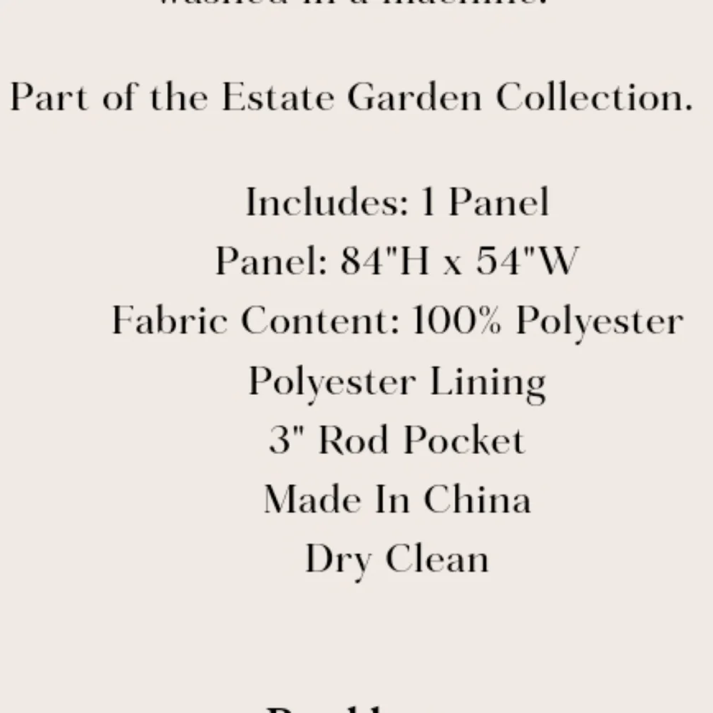 Lush Decor Estate Garden Flocked Window Panel Curtains Set
